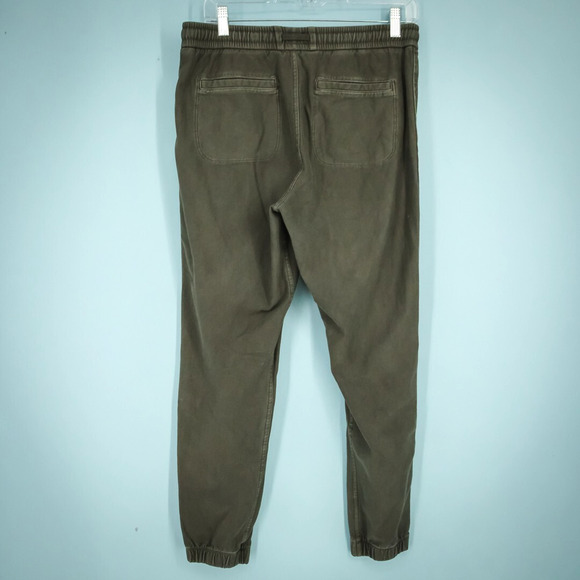Athleta Size 6 Gray Farallon Jogger Style Tapered Leg Pull On Cotton Knit Pants - Picture 3 of 8